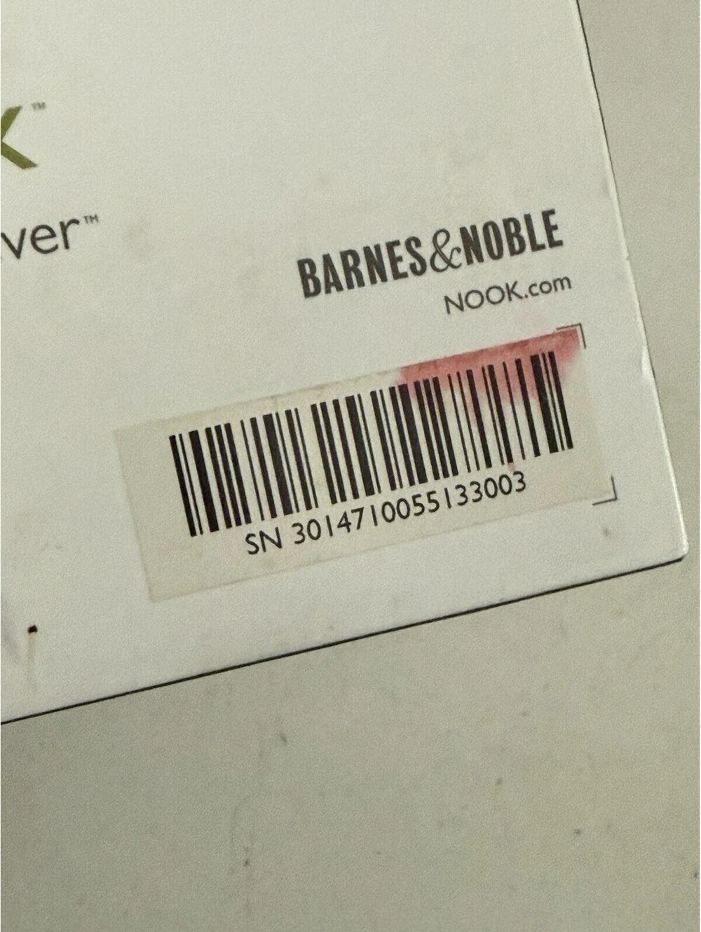 Barnes & Noble Nook Simple Touch 2GB, Wi-Fi, 6in eBook e Reader Black ( Untested